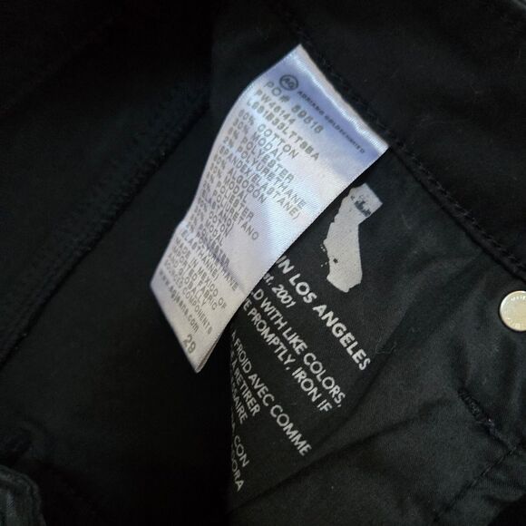 AG Adriano Goldschmied Mari Leatherette Straight Jeans size 29 NWT - Picture 10 of 16